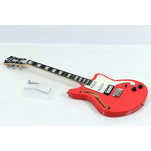D'Angelico Premier Series Bedford SH Limited-Edition Electric Guitar With Tremolo Condition 3 - Scratch and Dent Fiesta Red 197881130961