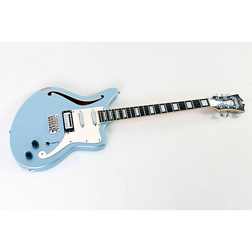 D'Angelico Premier Series Bedford SH Limited-Edition Electric Guitar With Tremolo Condition 3 - Scratch and Dent Ice Blue Metallic 194744916960