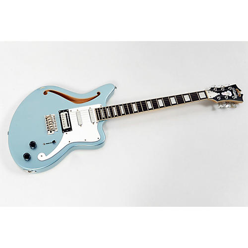 D'Angelico Premier Series Bedford SH Limited-Edition Electric Guitar With Tremolo Condition 3 - Scratch and Dent Ice Blue Metallic 197881196592