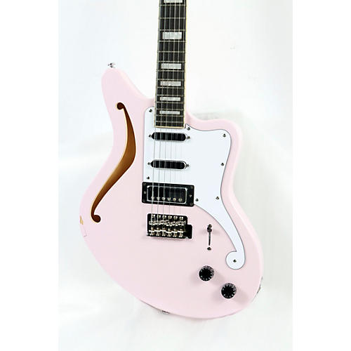 D'Angelico Premier Series Bedford SH Limited-Edition Electric Guitar With Tremolo Condition 3 - Scratch and Dent Shell Pink 197881111274