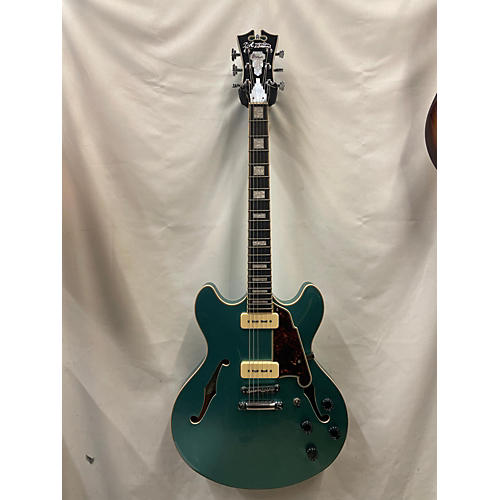 D'Angelico Premier Series Boardwalk P90 Hollow Body Electric Guitar Ocean Turquoise