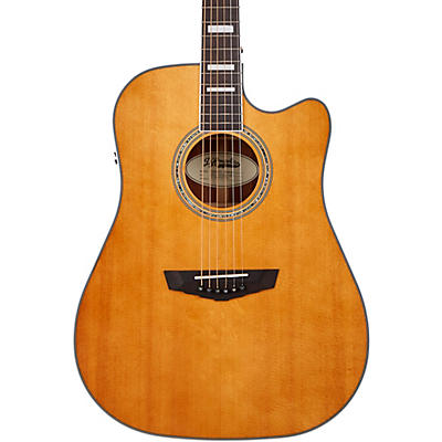 D'Angelico Premier Series Bowery Cutaway Dreadnought Acoustic-Electric Guitar