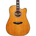 D'Angelico Premier Series Bowery Cutaway Dreadnought Acoustic-Electric Guitar Iced Tea BurstVintage Natural