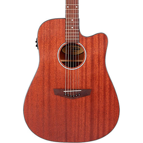 D'Angelico Premier Series Bowery LS Cutaway Dreadnought Acoustic-Electric Guitar Mahogany Satin