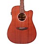 D'Angelico Premier Series Bowery LS Cutaway Dreadnought Acoustic-Electric Guitar Mahogany Satin
