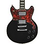 D'Angelico Premier Series Brighton Electric Guitar With Stopbar Tailpiece Black