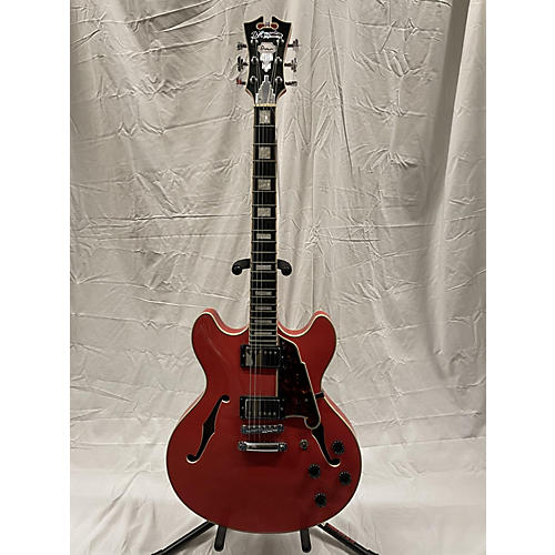 D'Angelico Premier Series DC Hollow Body Electric Guitar Fiesta Red