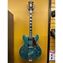 Used D'Angelico Premier Series DC Hollow Body Electric Guitar Ocean Turquoise