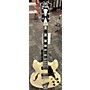 Used D'Angelico Premier Series DC Hollow Body Electric Guitar WHITE SPARKLE