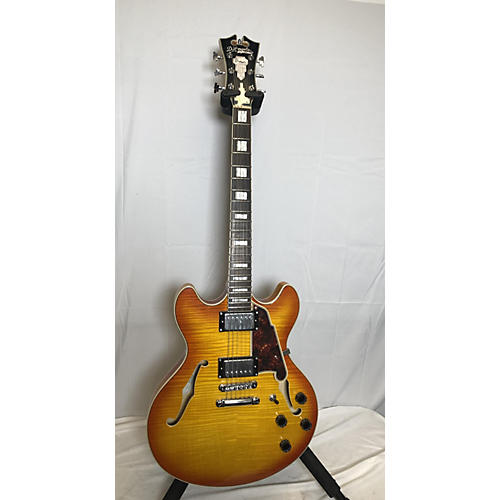 D'Angelico Premier Series DC Hollow Body Electric Guitar 2 Color Sunburst