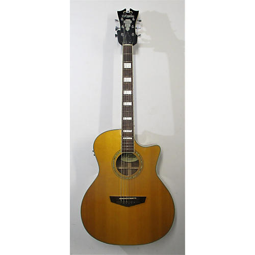 D'Angelico Premier Series Gramercy CS Acoustic Electric Guitar Vintage Natural