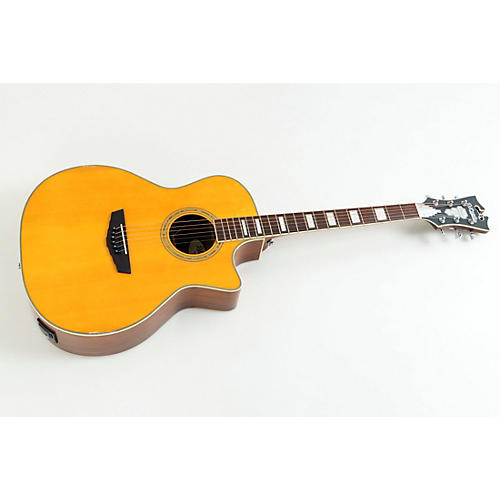 D'Angelico Premier Series Gramercy CS Cutaway Orchestra Acoustic-Electric Guitar Condition 3 - Scratch and Dent Vintage Natural 197881010614