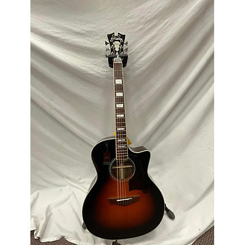 D'Angelico Premier Series Gramercy CS Cutaway Orchestra Acoustic Electric Guitar Vintage Sunburst