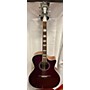 Used D'Angelico Premier Series Gramercy Cutaway Acoustic Electric Guitar Wine Red