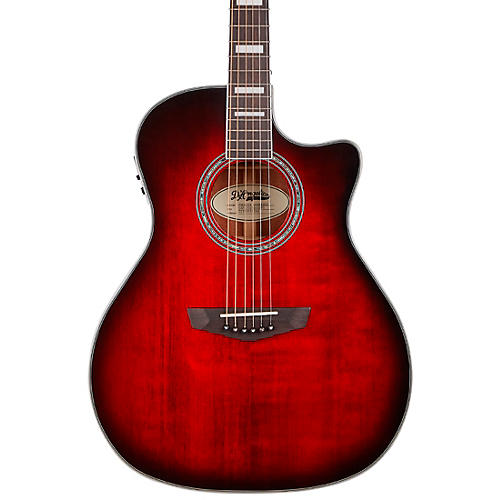 D'Angelico Premier Series Gramercy Single-Cutaway Grand Auditorium Acoustic-Electric Guitar Condition 2 - Blemished Trans Black Cherry Burst 197881393939