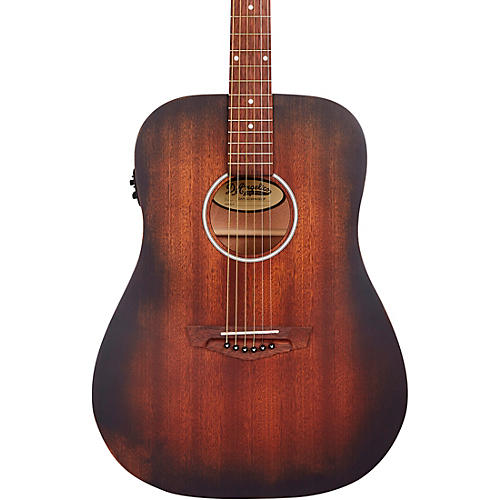 D'Angelico Premier Series Lexington LS Dreadnought Acoustic-Electric Guitar Aged Mahogany