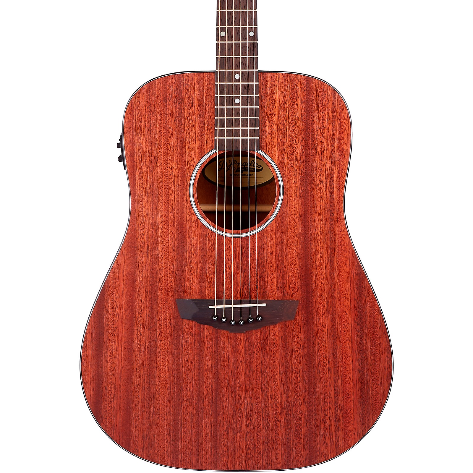 D'Angelico Premier Series Lexington LS Dreadnought AcousticElectric Guitar Mahogany Satin