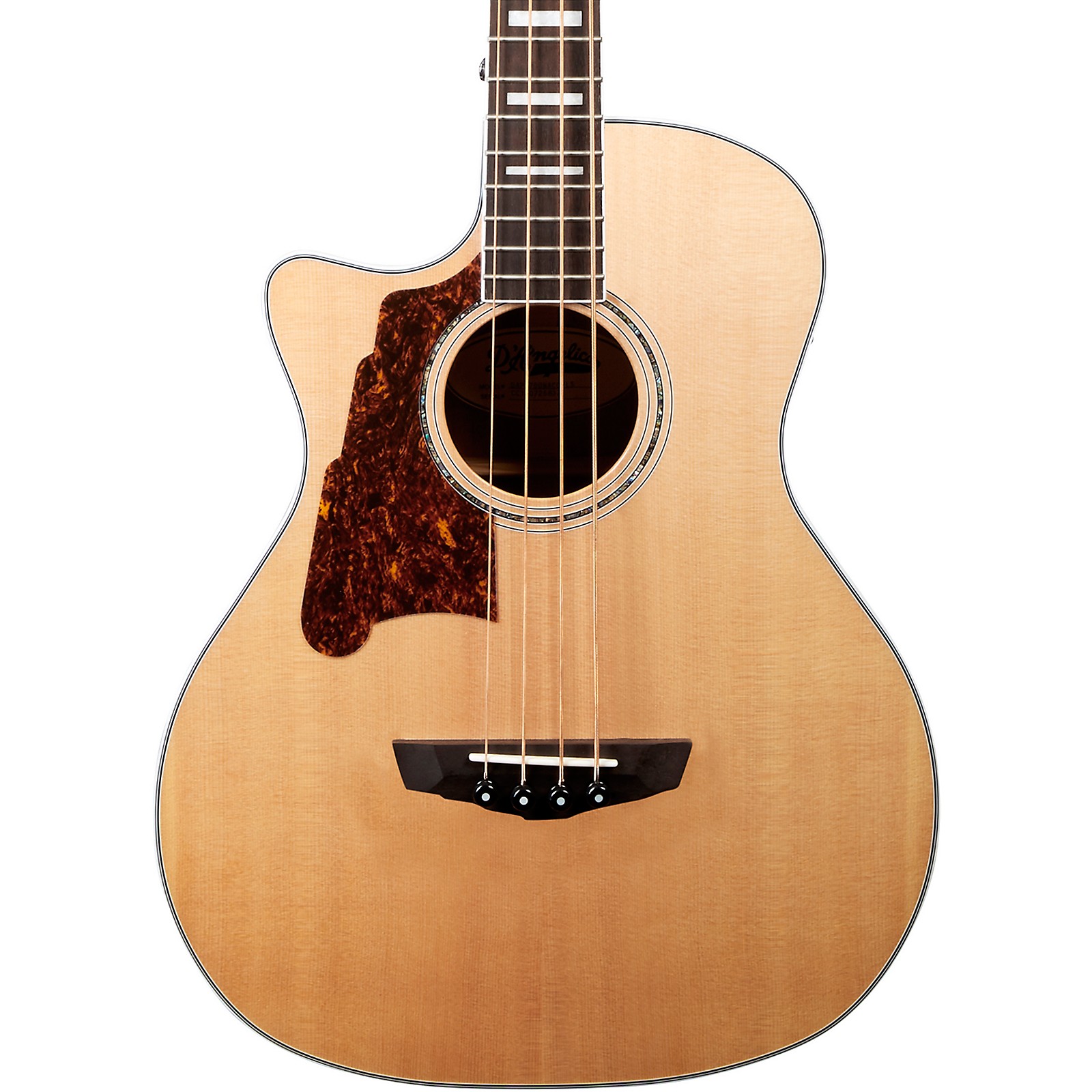 D'Angelico Premier Series Mott Single Cutaway Acoustic Bass with