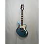 Used D'Angelico Premier Series SH Hollow Body Electric Guitar Ice Blue Metallic