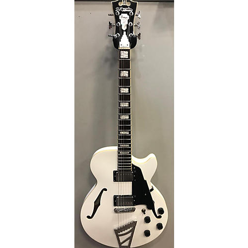 D'Angelico Premier Series SS Hollow Body Electric Guitar White