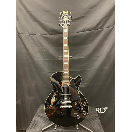 D'Angelico Premier Series SS Hollow Body Electric Guitar Black