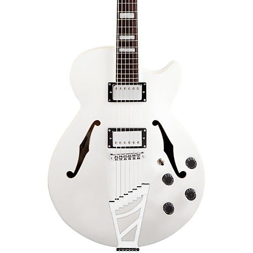 D'Angelico Premier Series SS Semi-Hollowbody Electric Guitar with Stairstep Tailpiece Condition 2 - Blemished White 190839704900
