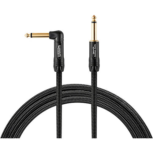 Warm Audio Premier Series Straight to Right Angle Instrument Cable 10 ft. Black