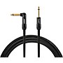 Warm Audio Premier Series Straight to Right Angle Instrument Cable 10 ft. Black