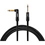 Warm Audio Premier Series Straight to Right Angle Instrument Cable 18 ft. Black