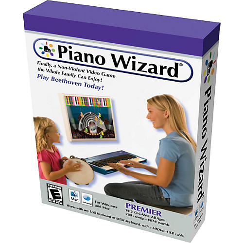 Premiere Piano Wizard Video Game with USB/MIDI Cable