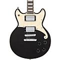 D'Angelico Premiere Series Brighton Solid Body Electric Guitar Double Cutaway Stopbar Tailpiece Black FlakeBlack Flake
