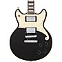 Open-Box D'Angelico Premiere Series Brighton Solid Body Electric Guitar Double Cutaway Stopbar Tailpiece Condition 2 - Blemished Black Flake 194744818264