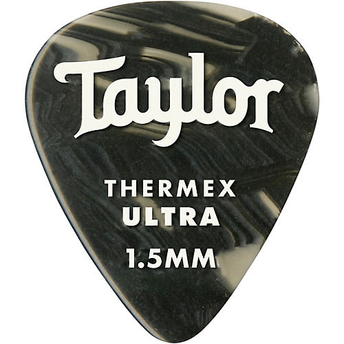 Taylor Premium 351 Thermex Ultra Picks Black Onyx 6-Pack 1.5 mm 6 Pack
