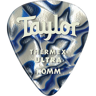 Taylor Premium 351 Thermex Ultra Picks Blue Swirl 6-Pack