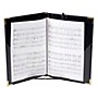 Marlo Plastics Premium Choral Folder 7-3/4 x 11 Octavo Size with Elastic String Holders - Black