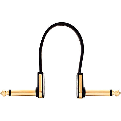 EBS Premium Flat Patch Cable 3.94 inches Black and Gold