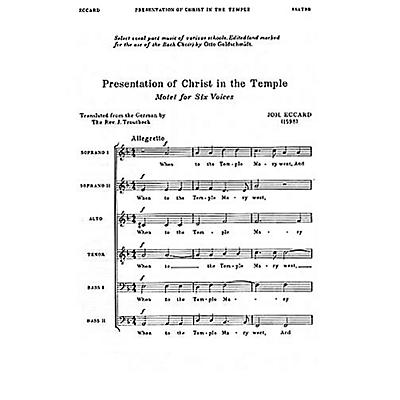 Novello Presentation of Christ in the Temple SSATBB Composed by John Eccard