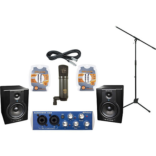 Presonus AudioBox and M-Audio BX5a Recording Package