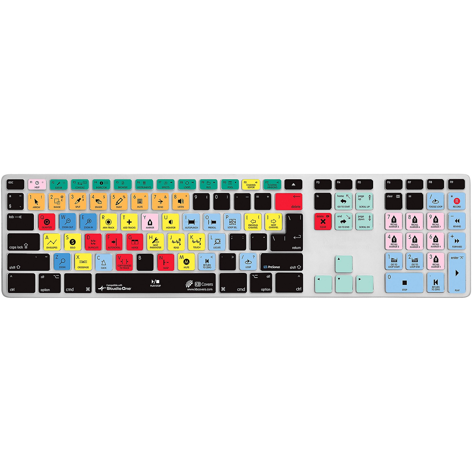 KB Covers Presonus Studio One Keyboard Cover for Apple UltraThin Keyboard with Num Pad