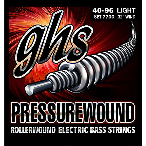 Pressurewound Rollerwound Electric Bass Strings Light 40-96