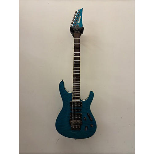 Ibanez Prestige 6570Q Solid Body Electric Guitar Surreal Blue Burst Gloss