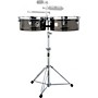 Open-Box LP Prestige Karl Perazzo Signature Timbale Set Condition 1 - Mint 14 in./15 in. Black Nickel