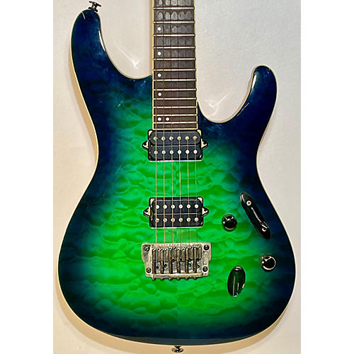 Ibanez Prestige S6521q Solid Body Electric Guitar Green