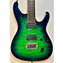 Used Ibanez Prestige S6521q Solid Body Electric Guitar Green