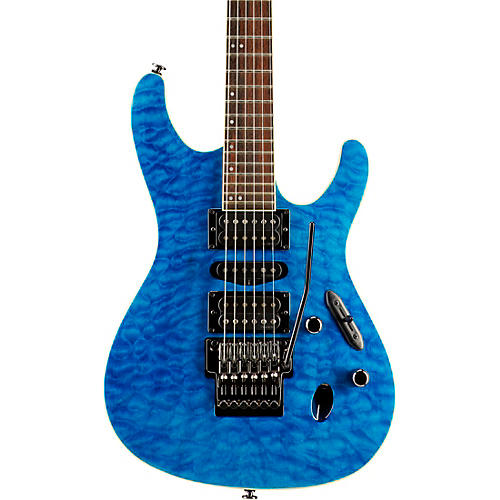 Ibanez Prestige S6570Q 6-String Electric Guitar Natural Blue