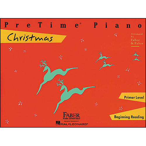 Faber Piano Adventures Pretime Piano Christmas Primer Level Beginning Reading - Faber Piano