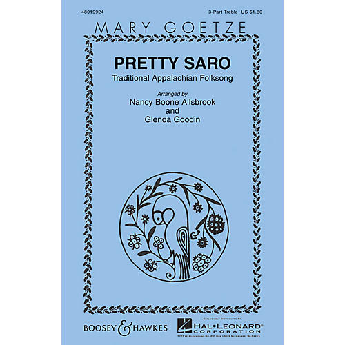 Boosey and Hawkes Pretty Saro (Mary Goetze Series) 3 Part Treble arranged by Nancy Boone Allsbrook