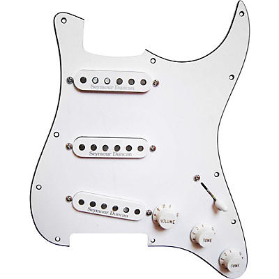 Seymour Duncan Prewired Pickguard With California '50s SSL-1 Pickups - White