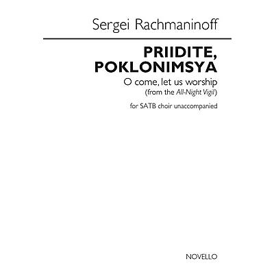 Novello Priidite, Poklonimsya (O Come, Let Us Worship) SATB a cappella by Sergei Rachmaninoff