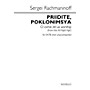 Novello Priidite, Poklonimsya (O Come, Let Us Worship) SATB a cappella by Sergei Rachmaninoff